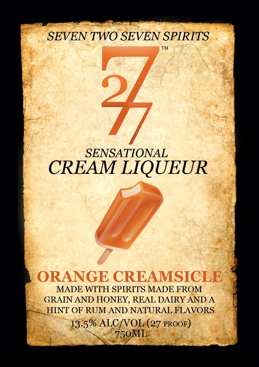 Blackbird Distillery - 727 Orange Cream Liqueur - 750mL Bottle